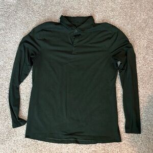 Lululemon Forest Green Evolution Long Sleeve Polo